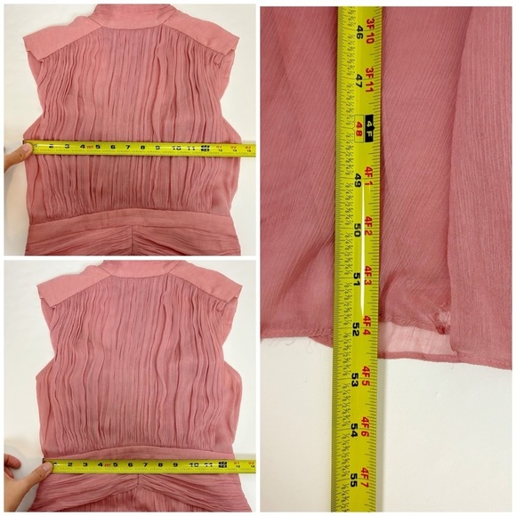 Shona Joy Lauren Sleeveless Ruched Midi Dress in Blush Size 4 - Picture 16 of 16